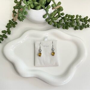 Natural Citrine Dangle Earrings
